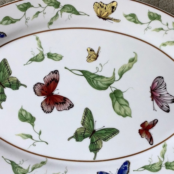 I. GODINGER & CO Butterfly Garden Platter - Picture 2 of 6